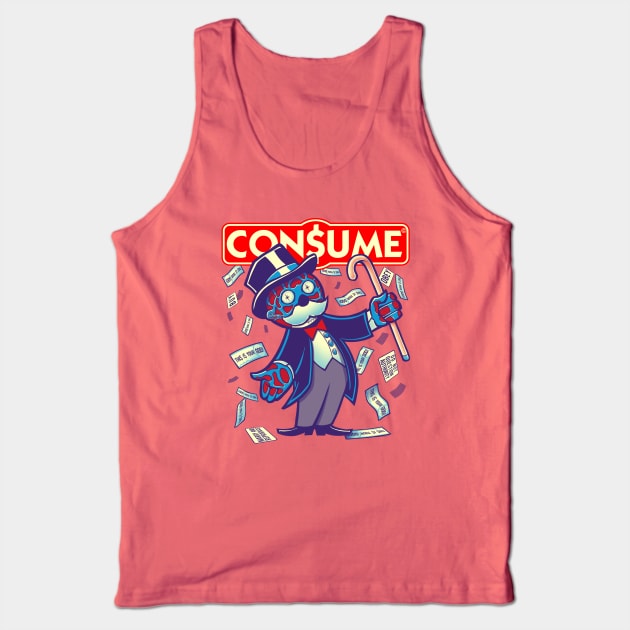 CONSUME (Moneypoly version) Obey your God named Capitalism Tank Top by kgullholmen